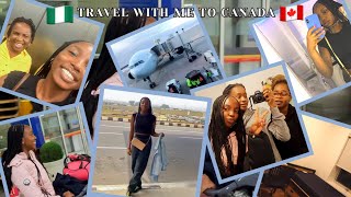 Travel Vlog - Relocating from Nigeria to Canada | Student Status | Empty Room Tour