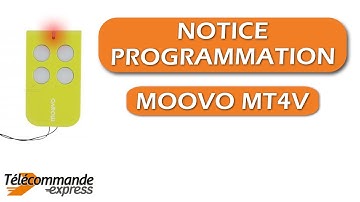 Comment programmer votre télécommande de portail MOOVO MT4V ?