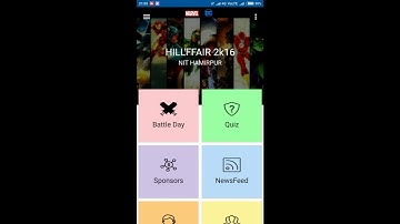 Screencast of Hillffair2k16 Android App | NIT Hamirpur | AppTeam NITH | Android | 2016