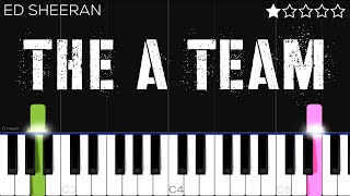 Ed Sheeran - The A Team | EASY Piano Tutorial