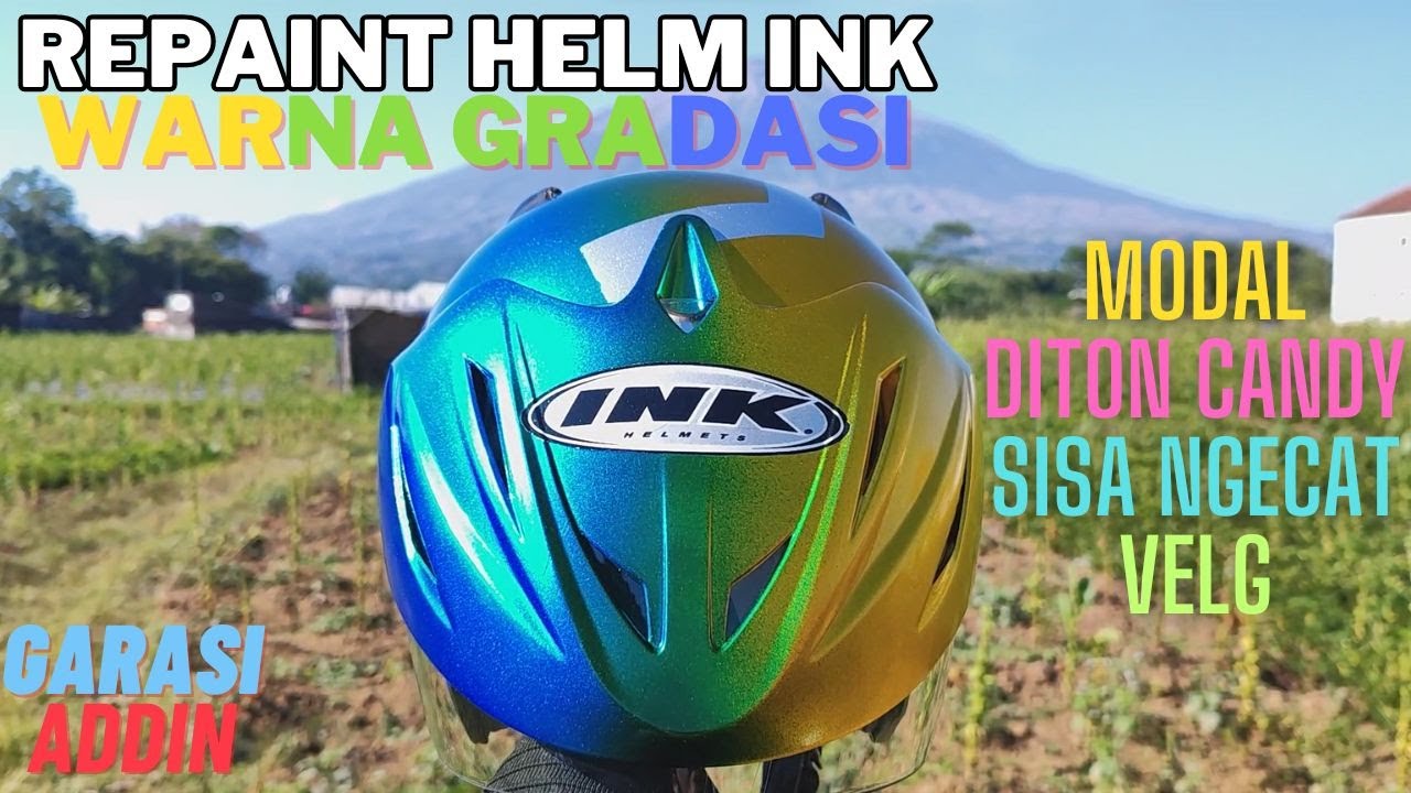 Repaint Helm INK Pakai Cat Kaleng Diton Candy Tone Sisa