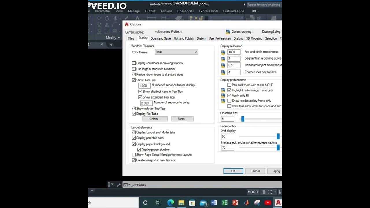 AutoCAD Tips & Tricks Part4 How to change background color in