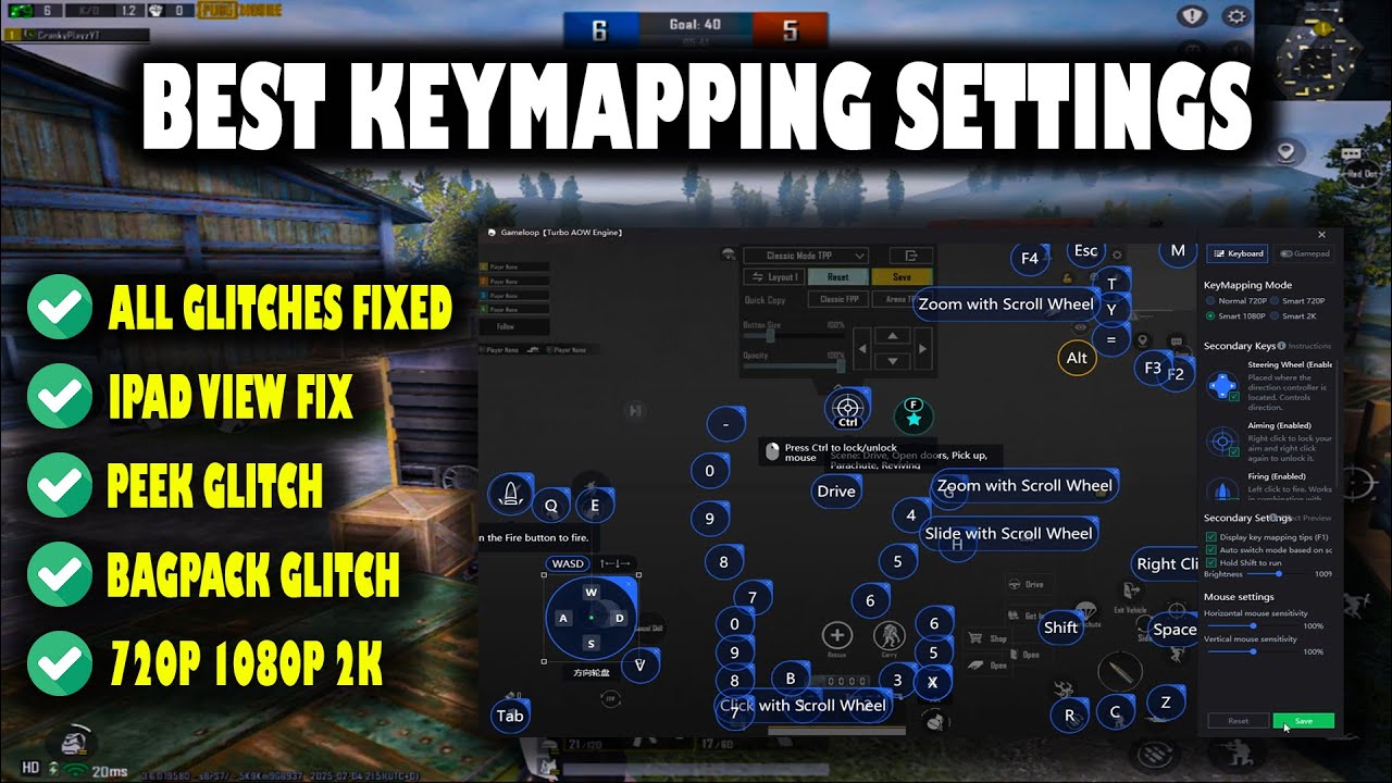 Gameloop Best Key Mapping Settings Pubg Mobile Emulator 2025 | Make ...