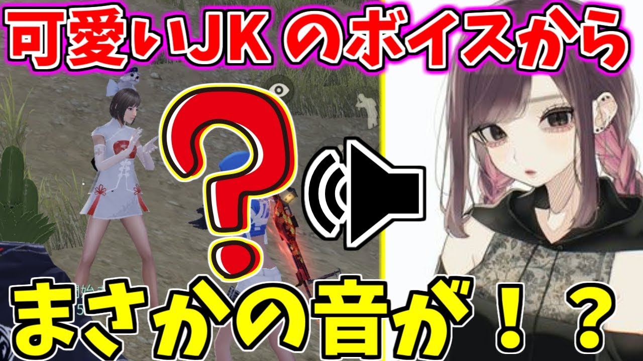 【荒野行動】野良で出会った可愛いJKのボイスから、まさかの音が聞こえてきて大爆笑の展開にｗｗｗｗｗ【キッズのフリ】
