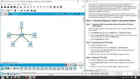 9 3 1 2 Packet Tracer Simulation   Exploration of TCP and UDP
