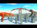 BATTLE ROYALE in destructible old city - Animal Revolt Battle Simulator