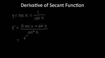 Derivative of Secant Function