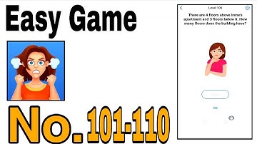 Easy  Games Level 101 - 110 Walkthrough Solution / The Games