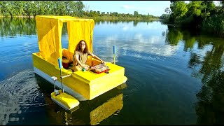 Building an Electric Camper Boat From Scratch - Full Build & Night On the Water