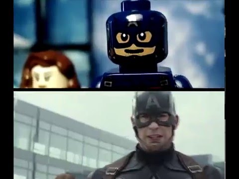 Captain America: Civil War - Trailer IN LEGO (Side by Side)