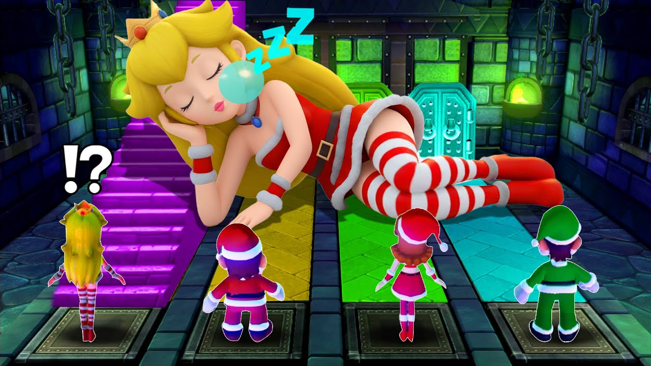 【マリオパーティ10】すべての4人対戦ミニゲーム クリスマス ピーチ VS マリオ VS ルイージ VS デイジー | Mario Switch