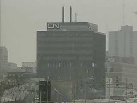 warning ontario travel YouTube Collapse  in London Tower building CN