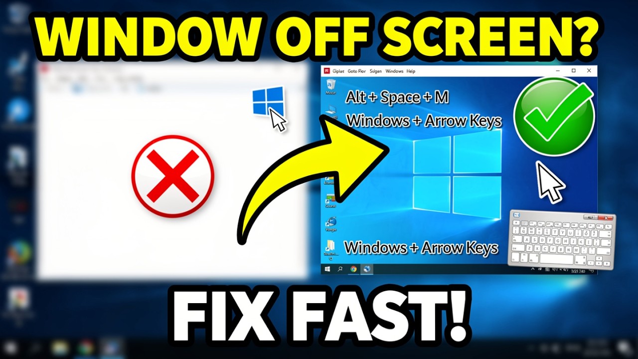 Move Window How to Move a Window That is Off screen - YouTube