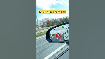 When Can I Change Lanes? | Beginner Driving Tips (Side Mirror View)