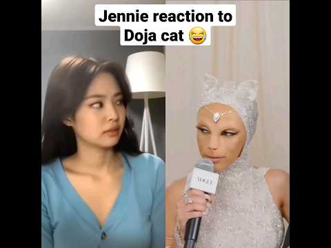 Jennie Reaction To Doja Cat Funny Blackpink Dojacat Jennie Cat Meow Metgala2023 Funny