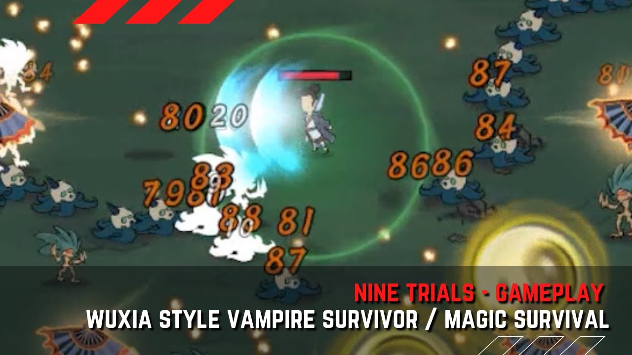 Nine Trials, Wuxia Style Vampire Survivor Magic Survival Mobile Games