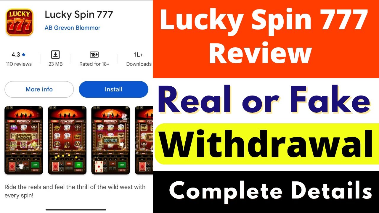doornmaat slot Lucky Spin 777 Real or Fake | Lucky Spin 777 Withdrawal | Lucky Spin 777 Review | Scam or Legit