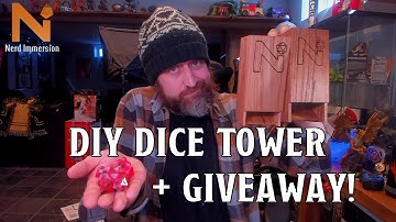 DIY Wood Dice Tower + A Giveaway! | Nerd Immersion
