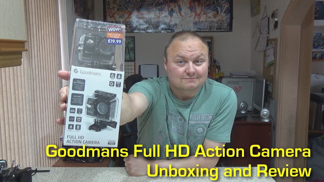 Goodmans Full HD Action Camera Unboxing and Review YouTube