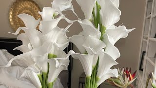 Calla lily Bridal Bouquet  TUTORIAL