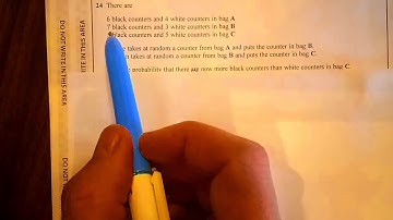 Tree Diagrams Exam question. New GCSE 9-1 non calculator higher paper.