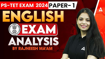 PSTET Exam Analysis 2024 ( Paper 1 ) | PSTET English Paper 1 All Asked Questions And Answers