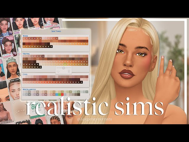 Essential CC For Realistic Maxis Match Sims (100+ links) | The Sims 4 Custom Content class=