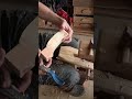 shaving curvy legs on a shave horse #woodscraft #carpentry #wood #diy #wooddesigner #woodworking