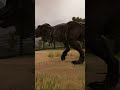 “T-Rex Got Angry 🦖🔥” #dinosaur #jurassicworldevolution2 #jwe2gameplay
