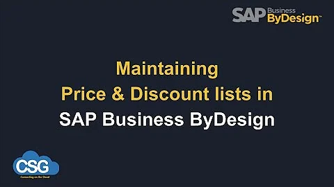 An overview of Price lists in SAP Business ByDesign