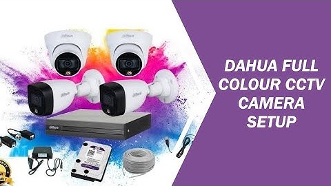 Dahua Full Colour CCTV Camera Setup. #dahua #cctv #cctvcamera