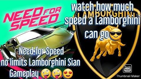 Lamborghini Sian Need for speed no limits Gameplay🤪😍