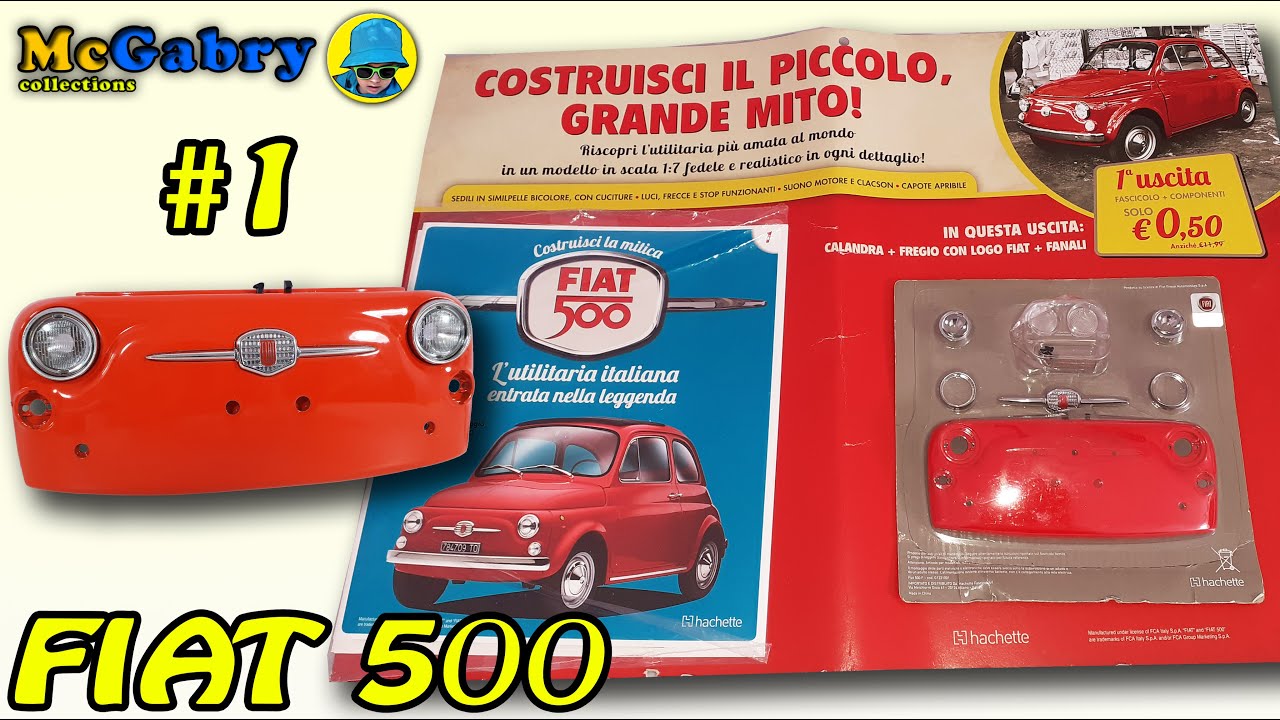 FIAT 500 HACHETTE DA COSTRUIRE USCITA 1GUIDA ALL'OPERA E MONTAGGIO