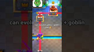 can evolution pekka + goblin 3 crown 👑 #clashroyale