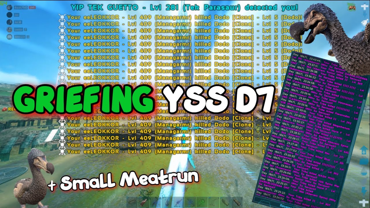 |GRIEFING YSS - D7| Ark Official PvP|