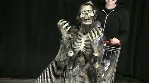 HAUNTEDPROPS.COM HPSPR2020-Strolling Shopping Cart