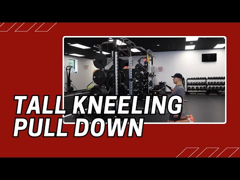Tall Kneeling Pull Down | Cable Machine Exercise