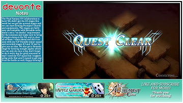 FFXV Normal Stages 8 | 9 | 10 & FFXV Apple Garden - Alchemist Code Global