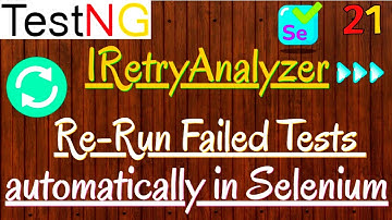 How to Execute Failed Tests automatically in Selenium using IRetryAnalyzer | Re-Run Tests in TestNG