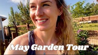 Garden Tour in May : Vegetables and Cut Flowers