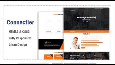 Connectier – One Page HTML Bootstrap 4 Template | Themeforest Templates