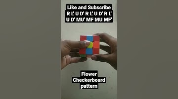 Flower Checkerboard pattern in Rubik