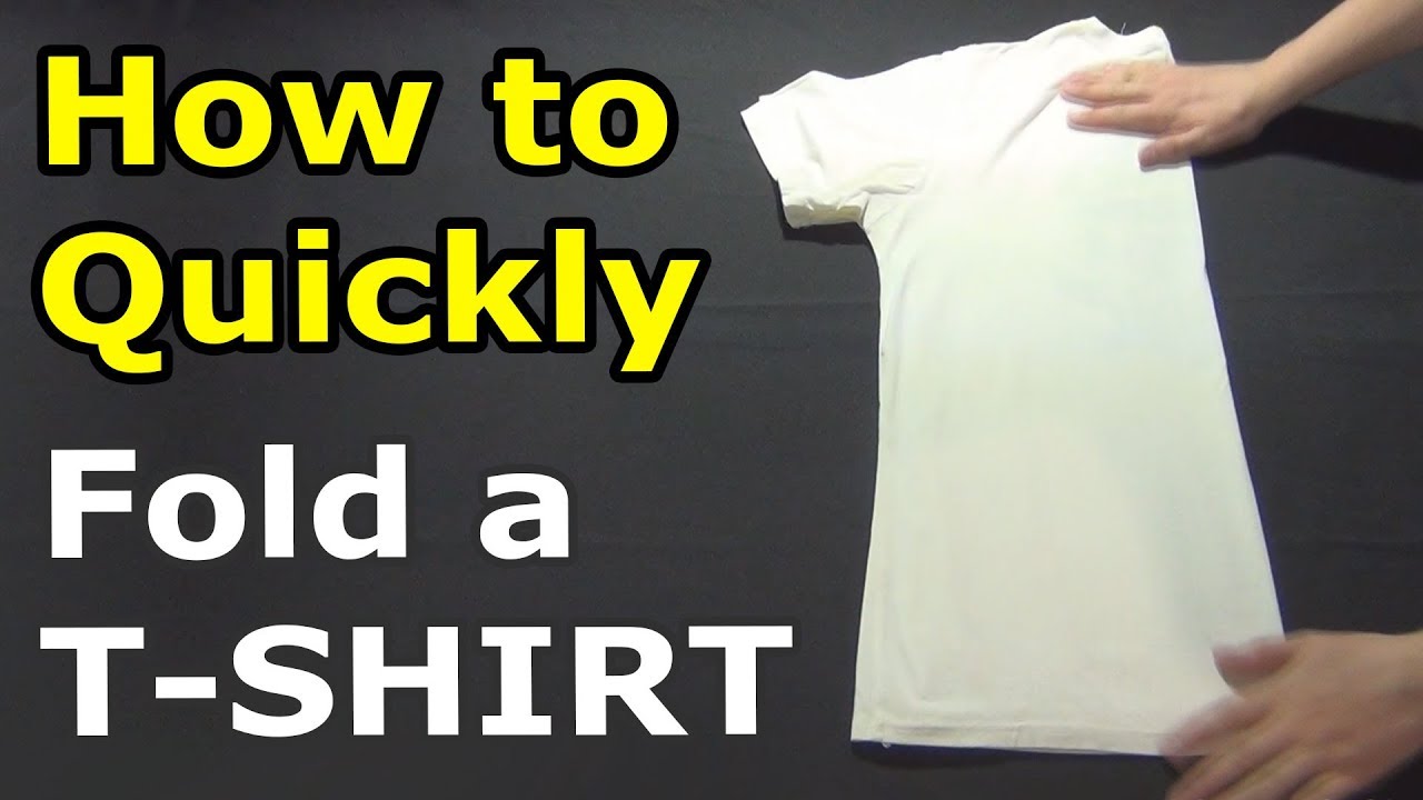 How to Quickly fold a Tshirt 2 ways How to fold Tshirts? YouTube