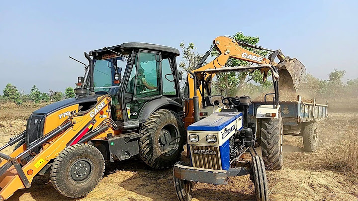 Tractors And JCB 3dx Backhoe Going To Another Village For Making Pond | tractor | jcb cartoon video