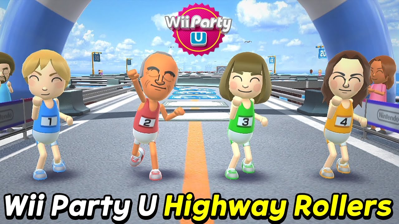 Wii Party U Highway Rollers Gameplay Elsa Vs Carlo Vs Millie Vs Maria | Standard com | AlexGamingTV