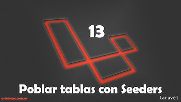 13 Cursos de laravel4   llenado de tabla con seeders y artisan