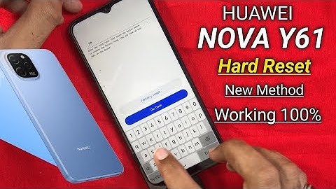 Huawei Nova Y61 Hard Reset | How To Pin Unlock Huawei Nova Y61 (eve-lx9n)