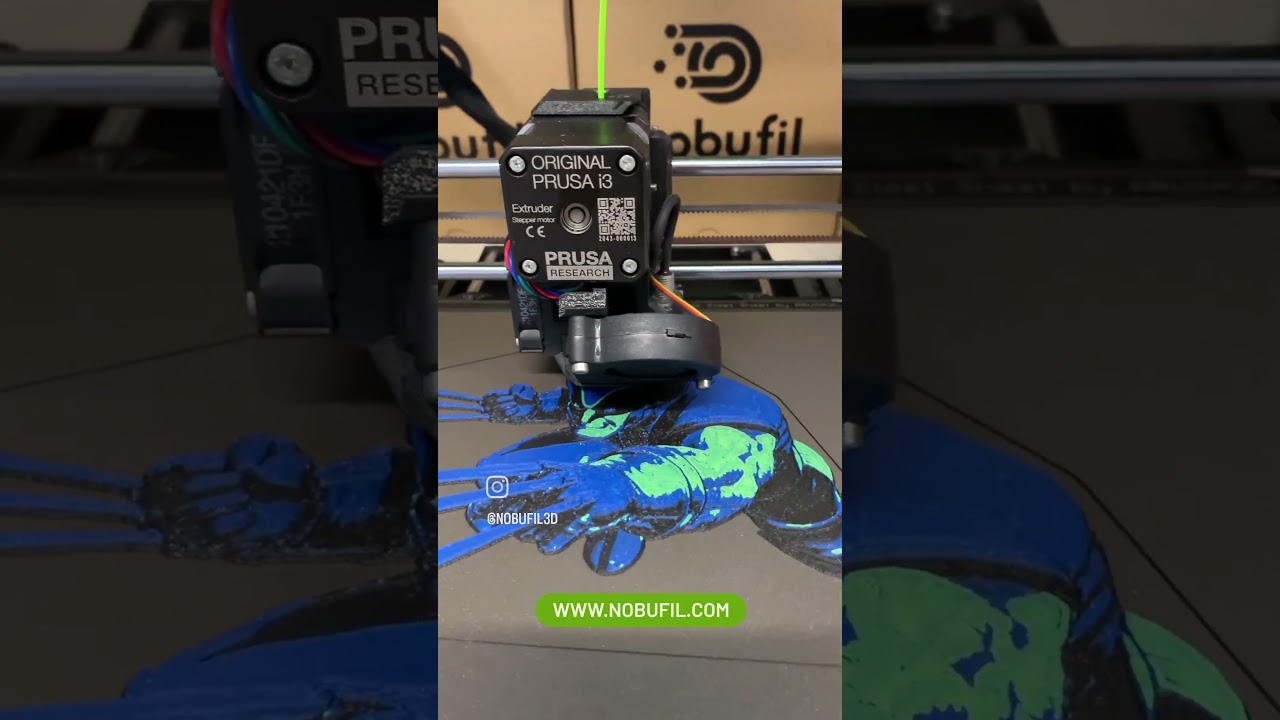 3D Drucken HueForge mit Nobufil ABSx / 3D Printing HueForge with Nobufil ABSx Filaments 