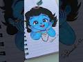Starting with a blue dot.. can you guess who?🤔 #shorts #drawing #krishnadrawing #littlekrishna #art
