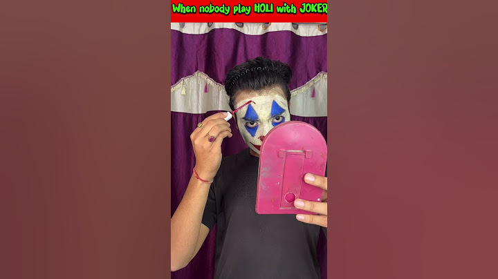 How joker celebrate Holi 🤡